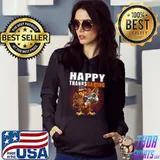 Happy Thanksgiving Video Game Dabbing Turkey Pilgrim T-Shirt Hoodie