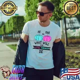 He Or She What Will Our Little Pumpkin Be Halloween Gender T-Shirt