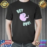 Hey Boo Cute Ghost Halloween T-Shirt