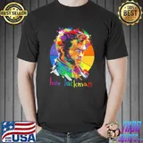 Hue jackman colorful portrait logan x men shirt