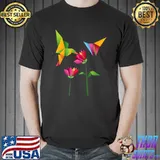 Hummingbird Origami Aesthetic Hummingbird T-Shirt