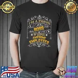 I Am A Proud Boss Of Awesome Employees Stars T-Shirt