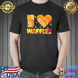 I Love Waffles Amazing Waffles With Cream Waffles T-Shirt