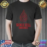 I Wear Burgundy Ribbon Sickle Cell Awareness September T-Shirt