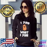 I yam what I yam funny potato pun thanksgiving s Hoodie
