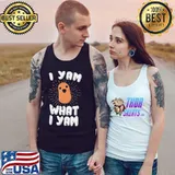I yam what I yam funny potato pun thanksgiving s Tank Top