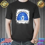 In November We Wear Blue Rainbow Leopard Diabetes Awareness T-Shirt