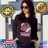In October We Wear Pink Football Leopard Breast Cancer Awareness T-Shirt Hoodie
