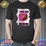 In October We Wear Pink & Watch Football Breast Cancer Leopard T-Shirt