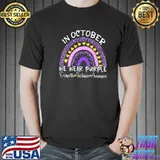 In october we wear purple for domestic violence awareness classic shirt