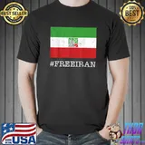 Iranian Flag Women Life Freedom In Farsi Iranian Protest T-Shirt