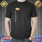 Iranian lion sun flag female fist support women of Iran shirt