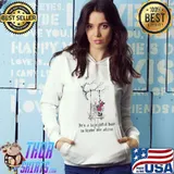 It's A Beautiful Day To Leave Me Alone Skeleton Roses Flower T-Shirt Hoodie