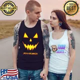 Jack Lantern Face Pumpkin Halloween T-Shirt Tank Top