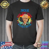 Jackie Are You Here Where's Jackie Joe Biden President Stars Vintage Maps T-Shirt