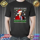 Jackie Are You Here Where's Jackie Joe Biden Wear Hat Santa Ugly Xmas T-Shirt