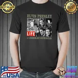 Life Elvis Presley A Legendary Superstar Picture Collection T-Shirt