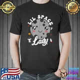 Lil Space Lady Astronomy Planet T-Shirt