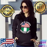 Made In America With Nigerian Parts Nigeria Flag And American Flag T-Shirt Hoodie