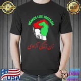 Mahsa women life freedom cute iranian flag fist of iranian life freedom shirt