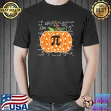 Maths Teacher Student For Thanksgiving Fall Pumpkin Pi T-Shirt