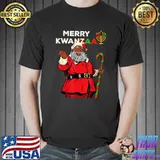 Merry Kwanzaa Santa Black Christmas African American T-Shirt