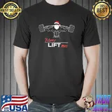 Merry Liftmas Santa Clause Fitness Christmas Gym Sayings T-Shirt