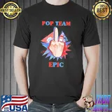 Middle finger pop team epic animation fanart shirt