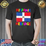 National hispanic heritage month dominican republic flag shirt