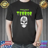 Neon trilogy of terror skull grave robber art shirt