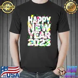 New Years Eve Party Supplies Lights 2023 Happy New Year T-Shirt
