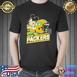 NFL Green Bay Packers mickey mouse disney Football new design shirt