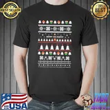 Nintendo super Mario pixels ugly christmas shirt