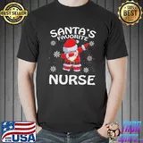 Nurse christmas santa's favorite nurse new design shirt