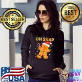 Oh Snap Gingerbread Man Christmas Cookie Costume Baking Team T-Shirt Hoodie