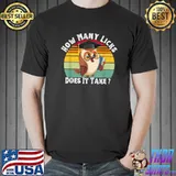 Owl How Many Licks Does It Take Vintage T-Shirt