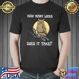 Owl Moon How Many Licks Does It Take Vintage T-Shirt