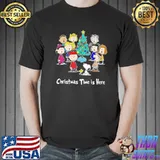 Peanuts Charlie brown Snoopy christmas time is here classic Charlie brown christmas shirt
