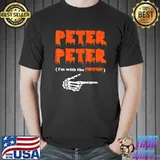 Peter Pumpkin With The Pumpkin Skeleton Hand Eater Costume Halloween Splash T-Shirt