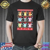 Pikachu and friends are so cute in Pokemon christmas shirt
