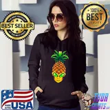 Pineapple Alien Head Summer Space Alien Lover T-Shirt Hoodie