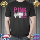 Pink Warrior Squad Ribbon Breast Cancer Awareness T-Shirt