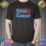 Retro distressed vote Jesus christ christian election shirt