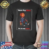 Revival play child evil has been revived chucky retro art shirt