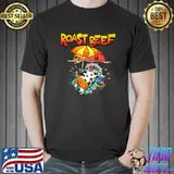 Roast Beef Cow On Beach Vacation Sun Tan T-Shirt