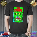 Rob animals green zombie ugly face rob zombie halloween retro art shirt