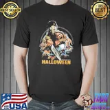 Rob halloween zombie horror movie retro art shirt
