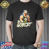 Rudy gobert digital retro art shirt