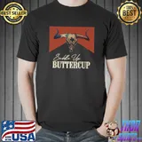 Saddle Up Buttercup Vintage Bull Skull Western Country Music T-Shirt
