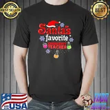 Santas favorite chemistry teacher christmas shirt